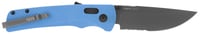 S.O.G SOG11180441 Flash AT 3.45 Inch Folding Part Serrated TiNi Cryo D2 Steel Blade/ Civic Cyan GRN Handle Includes Pocket Clip | 729857010979