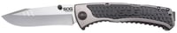 S.O.G SOG-SW1011-C Sideswipe  3.40 Inch Folding Clip Point Plain Bead Blasted 7Cr15MoV SS Blade Gray Anodized Aluminum/G10 Handle Includes Belt Clip | 729857003858