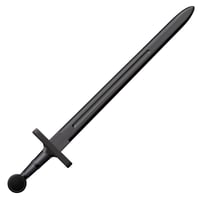 Cold Steel CS92BKS Medieval Training Sword 32.25 Inch Sword Plain Black Polypropylene Blade/7.25 Inch Black Polypropylene Handle | 705442008736