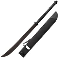 Cold Steel CS97THAMS Thai  22 Inch Black Matte Baked-On Anti Rust 1055 Carbon Steel Blade/ Flat, Oval Black w/Steel Guards Polypropylene Handle 36.50 Inch Long Includes Sheath | 705442012016