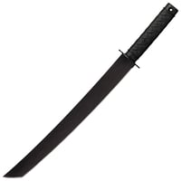 Cold Steel CS97TKLZ Tactical Wakizashi 18 Inch Black Matte Baked-On Anti Rust 1055 Carbon Steel Blade/ Black Polypropylene Handle 25 Inch Long Includes Sheath | 705442016977