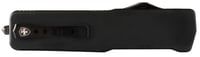 Templar Knife LZBR321 Premium Weighted Large 3.55 Inch OTF Drop Point Plain Black Oxide Stonewashed Powdered D2 Steel Blade/5.25 Inch Black Rubber/Aluminum Zinc Alloy Handle | 093674813380