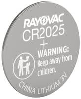 Rayovac CR2025-1G CR2025  3 Volt Coin 165 mAh | 012800462841