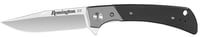 Remington EDC Drop Point Folding Knife 4 Inch Blade Black | 047700156682