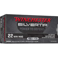 Winchester Silvertip Rimfire Ammunition .22 WMR 40gr JHP 1320 fps 50/ct  | .22 WIN MAG | 020892104785