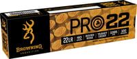 Browning Ammo B194122101 Pro22  22LR 40gr Lead Round Nose 100 Per Box/20 Case | 020892104730