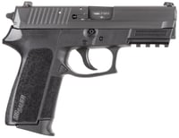 Sig Sauer E20229BSS SP2022 Carry 9mm Luger Caliber with 3.90 Inch Barrel, 151 Capacity, Overall Black Finish, Picatinny Rail Frame, Serrated Nitron Stainless Steel Slide  Black Polymer Grip | 9x19mm NATO | 798681306701