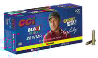 CCI 958 MaxiMag Varmint 22WMR 40gr Jacketed Hollow Point 200 Per Box/10 Case | .22 WMR | 076683009586