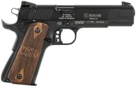 Mauser Rimfire 4110605 1911  22 LR 101 5 Inch Black Steel Barrel, Black Aluminum Slide, Black Aluminum Frame w/Beavertail, Walnut Grip, Ambidextrous | 713440971167