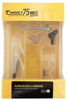 Timney Triggers ALPHAGLOCK34BRNZE Alpha Competition 9mm Luger/40 SW, Bronze Straight Trigger Compatible w/Most Glock Gen34 | 081950613687