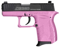 Diamondback DB0100E112 DB380 Gen4 MicroCompact Frame 380 ACP 61, 2.80 Inch Stainless Steel Barrel, Nickel Boron Serrated Stainless Steel Slide, Pink Polymer Frame w/Beavertail  Grip | .380 ACP | 810035753372