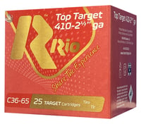 Rio Ammunition RC3675 Top Target Heavy Field .410 gauge 1300 fps 1/2 oz 7.5 Shot 25 Per Box/ 10 Cs | 008435101622