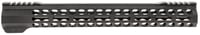 Bowden Tactical J1355315C Cornerstone Competition Handgaurd 15 Inch MLOK with Competition Top, Hard Coat Black Anodized Aluminum, PreHeated 4140 Steel Barrel Nut for ARPlatform, Full Flat Top | 810030621164