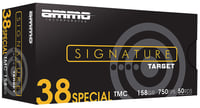 Ammo Inc Signature .38 Special Handgun Ammo  158 Grain  TMC  50rd Box |.38 SPL | 818778023738