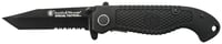 Smith  Wesson Knives CKTACBSCP Special Tactical  3.50 Inch Folding Part Serrated Stainless Steel Blade 4.60 Inch Black | 028634700226