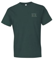 Hornady Gear 31793 Double Rocker  Olive Heather, Cotton/Polyester/Rayon, Short Sleeve SemiFitted, Large | 784802317930