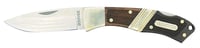 Old Timer 1181069 Mountain Beaver Jr.  2.50 Inch Folding Drop Point Plain Mirror Polished 9Cr18MoV SS Blade, Ebony  Rosewood/Nickel Handle | 661120652540