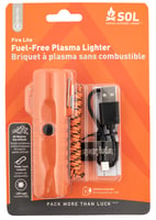Survive Outdoors Longer  Fire Lite Fuel Free Lighter Orange Includes USB Cable / Lanyard | 707708212437