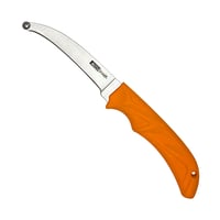 AccuSharp 734C AccuZip  4 Inch Fixed Plain Stainless Steel/ Blade Blaze Orange Ergonomic Anti-Slip Rubber Handle | 015896007347