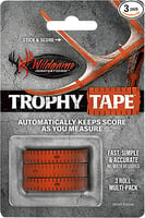 Wildgame Innovations WLD424 Trophy Tape  Orange 200 Inch Long 3 Rolls Per Pack | 850695004247