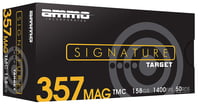 Ammo Inc Signature .357 Magnum Handgun Ammo  158 Grain  TMC  50rd Box |.357 MAG | 818778023776