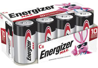 Energizer E93FP8 MAX C Batteries  Alkaline 1.5 Volts, Qty 12 8 Pack | 039800006050