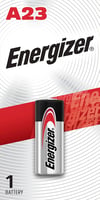 Energizer A23BPZ A23 Battery  Silver Miniature Alkaline 12 Volts, 50 mAh Qty 72 Single Pack | 039800110085