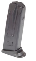 P2000/USP9 CMPT 9MM 10RD MAG EXT FLRPLTUSP9C / P2000 Magazine Black  9mm  10/RD  Ext. Floorplate  Spare Magazine for USP9 Compact and P2000 9mm handguns. 10rd magazine extended floor plate. | 642230266681