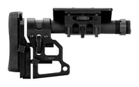 Mdt Sporting Goods Inc 102856BLK Skeleton Carbine Stock SCS  Black Aluminum, Adj. Cheekrest/Buttpad, Buffer Tube, QD Sling Mounts | 723905910631 | MDT | Gun Parts | Buttstock 