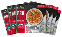 ReadyWise RW05194 Outdoor Food Kit Beef Bulgogi  Kimchi Rice 2 Servings Per Pouch, 6 Per Case | 850045543457