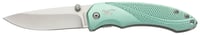 KNIFE ALLUREAllure Mint Green - Drop Point - Plain Edge - 2 7/8 Inch Blade - Just a very nice knife to keep handy all the time. Plus the minty fresh color is pretty cool | 023614950394