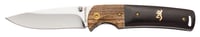 BROWNING KNIFE BUCKMARK FOLDING HUNTER 3 Inch BLADE WOOD | 023614843283
