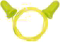 ULTRX TETHERED TAPERED FOAM EAR PLUGS 5-PAIR LIME/YELLOW | 026509077701