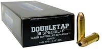 Double Tap Controlled Expansion Handgun Ammunition 38 SplP 148gr JHP 1050 fps 20/ct | 753387049055