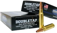 Double Tap DT Lead Free Rifle Ammunition 308 Win 55gr SCTHP 2800 fps  20/ct | 091037349408