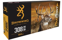Browning Ammo B192103082 Max Point  308Win 168gr 20 Per Box/10 Case | 020892232839