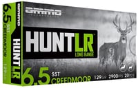 Ammo Inc Signature Hunt 6.5 Creedmoor Rifle Ammo  129 Grain  Super Shock Tip  20rd Box | 818778023721
