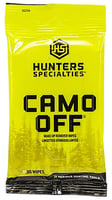Hunters Specialties HS00299 Camo Off Makeup Remover 7 Inch x 4 Inch 30 Wipes | 021291002993