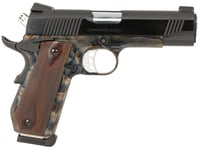 Tyler Gun Works TGWCMCC45 Custom 1911 Commander 45 ACP 71 4.25 Inch Stainless Match Grade Barrel, Blued Serrated Steel Slide Color Case Steel Frame w/Beavertail, Walnut Grip  | .45 ACP | 850023353269