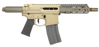Q LLC HB55610INPISTOLNB Honey Badger  223 Rem/5.56 NATO 10 Inch Black Threaded Barrel, MLOK Handguard, Black Anodized Aluminum Picatinny Rail Receiver, No Brace | 810152960110