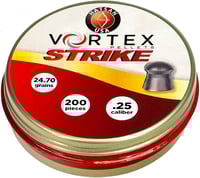 Hatsan USA HA90642 Vortex Strike Pellets 25Cal Lead Domed 200 Pellets | .25 | 817461015869