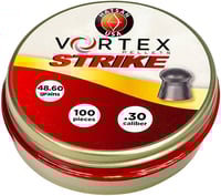 Hatsan USA HA90643 Vortex Strike Pellets 30Cal Lead Domed 100 Pellets | .30 CARBINE | 817461015876
