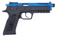 Tanfoglio TFFORCE22TB Force Tactical 22 LR 101 4.40 Inch Stainless Threaded Barrel, Blue Optic Cut/Ported/Serrated Slide, Black Polymer Frame w/Beavertail  Picatinny Rail, Black Textured Grip | .22 LR | 8051770134435
