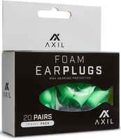 AXIL FOAM EAR PLUGS 20 PAIR TRVL PK | 694536665255
