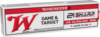 WINCHESTER USA 21 SHARP 37GR FMJ 1325 FPS 100RD 20BX/CS  | .21 SHARP | 020892105003
