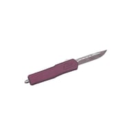 GLFA Medium OTF Automatic Knife 31/2 Plain Clip Point Blade Black Cherry | 638457794434