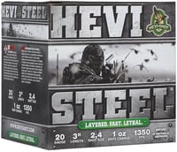 HEVIShot HS62024 HEVISteel Waterfowl 20Gauge 3 Inch 1oz 2/4Shot 25 Per Box/10 Case | 604544699043