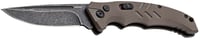 Boker 01BO483 Intention II  Folding Drop Point Plain D2 Steel Blade Brown G10 Handle | 788857753965