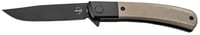 Boker 01BO931  Modern Gentleman 2.95 Inch Plain Black NitroV Blade Green Micarta Handle | 788857786789
