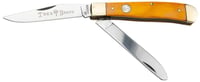 Boker 110835 Trapper Traditional Clip Point/Spey Plain D2 Steel Blade Smooth Yellow Bone Handle | 788857768990
